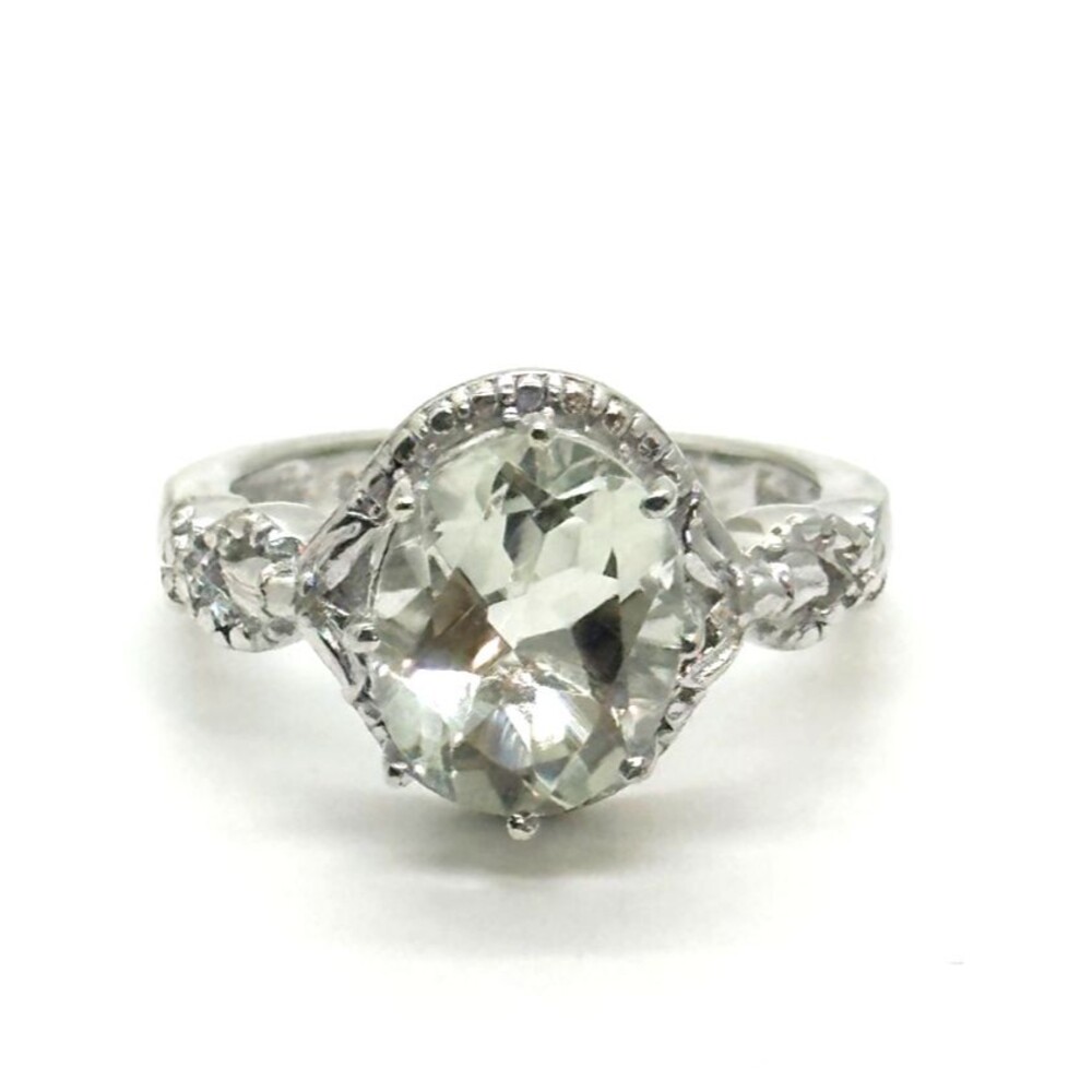 STS Karis Ice Blue Stone 925 Sterling Silver Ring Size 5